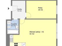 Prodej bytu 2+kk, Praha - Dolní Počernice, Černodolská, 62 m2