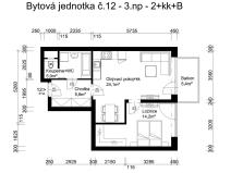 Prodej bytu 2+kk, Lanškroun, Kežmarská, 58 m2