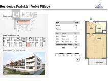 Prodej bytu 1+kk, Velké Přílepy, 44 m2