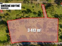 Prodej pozemku pro bydlení, Žandov - Radeč, 3412 m2