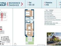 Prodej bytu 2+kk, Praha - Čakovice, Bělomlýnská, 48 m2