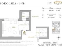 Prodej ubytování, Praha - Nové Město, Sokolská, 23 m2