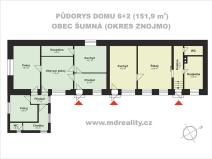 Prodej rodinného domu, Šumná, 152 m2