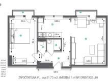 Prodej bytu 2+1, Kostelec nad Orlicí, Příkopy, 52 m2