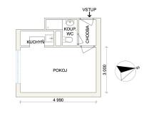 Prodej bytu 1+kk, Havířov - Město, Dlouhá třída, 24 m2