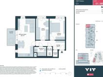 Prodej bytu 3+kk, Kladno, Ke stadionu, 61 m2