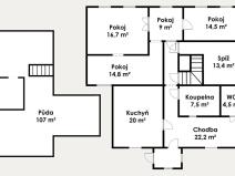 Prodej rodinného domu, Podbořany, V Tůni, 230 m2