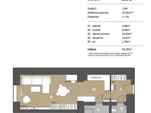 Pronájem bytu 1+kk, Brno, Stará, 45 m2