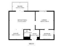 Prodej bytu 2+kk, České Budějovice, U Boru, 55 m2