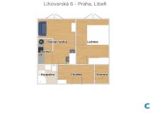 Prodej bytu 2+kk, Praha - Libeň, Lihovarská, 47 m2