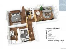 Prodej bytu 2+1, Praha - Vršovice, Kavkazská, 53 m2