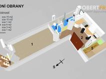 Pronájem bytu 1+kk, Praha - Bubeneč, Národní obrany, 30 m2