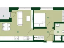 Prodej bytu 2+kk, Praha - Hlubočepy, Silurská, 45 m2