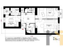 Prodej bytu 2+1, Praha - Smíchov, Moulíkova, 79 m2