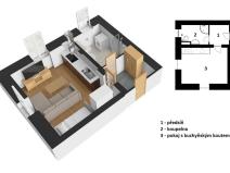 Prodej bytu 1+kk, Vrchlabí, Peklo, 30 m2