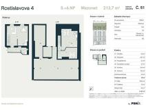 Prodej bytu 3+kk, Praha - Nusle, Rostislavova, 90 m2