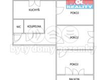 Prodej bytu 3+1, Karviná - Ráj, Haškova, 60 m2