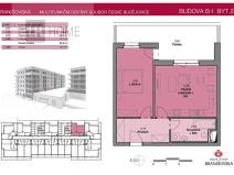 Prodej bytu 2+kk, České Budějovice, Branišovská, 49 m2