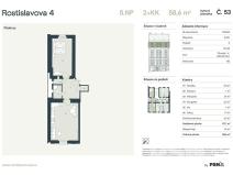 Prodej bytu 2+kk, Praha - Nusle, Rostislavova, 57 m2