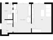 Pronájem bytu 1+1, Náchod, Nerudova, 38 m2