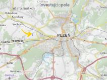 Prodej pole, Plzeň, 10866 m2