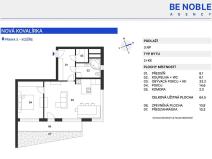 Pronájem bytu 2+kk, Praha - Košíře, Musílkova, 65 m2