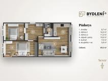 Prodej bytu 3+kk, Most, Javorová, 69 m2