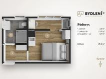 Prodej bytu 1+kk, Praha - Střížkov, Děčínská, 23 m2