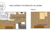 Prodej rodinného domu, Rosice, Na Štěpnici, 69 m2