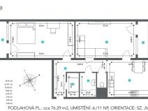 Prodej bytu 2+1, Hradec Králové, třída Edvarda Beneše, 71 m2