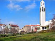 Pronájem bytu 1+kk, Praha - Vršovice, náměstí Svatopluka Čecha, 33 m2