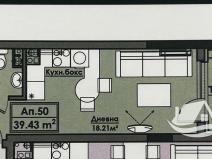 Prodej bytu 1+kk, Burgas, Bulharsko, 34 m2