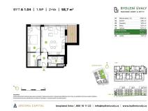 Prodej bytu 2+kk, Úvaly, Škvorecká, 61 m2