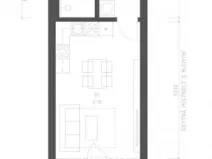 Pronájem bytu 1+kk, Znojmo, Jarošova, 34 m2