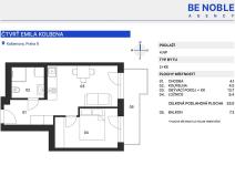 Prodej bytu 2+kk, Praha - Vysočany, Fafkových, 33 m2