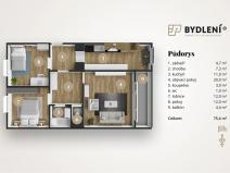 Prodej bytu 3+1, Teplice, Přítkovská, 75 m2