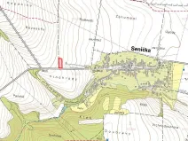 Prodej pole, Senička, 654 m2