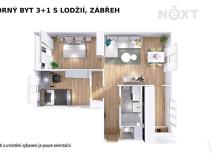 Prodej bytu 3+1, Zábřeh, Havlíčkova, 68 m2