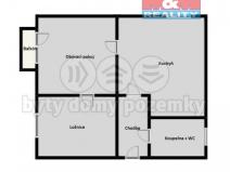 Prodej bytu 2+1, Ostrava - Zábřeh, Čujkovova, 56 m2