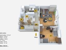 Prodej bytu 2+1, Praha - Košíře, Nad Turbovou, 60 m2