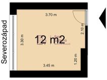 Pronájem kanceláře, Jindřichův Hradec, Pravdova, 12 m2