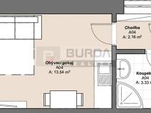Pronájem bytu 1+kk, Neratovice, 19 m2