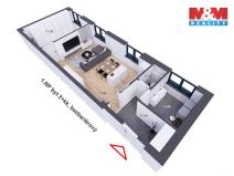 Prodej bytu 2+kk, Praha - Holyně, náměstí Pod lípou, 61 m2