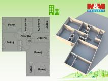 Prodej bytu 4+1, Zlín, Moravská, 99 m2