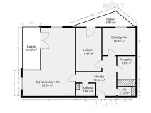 Prodej bytu 3+kk, Pardubice, Na Spravedlnosti, 91 m2