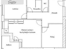 Pronájem bytu 3+kk, Brno - Chrlice, Ctiradova, 68 m2