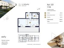 Prodej bytu 1+kk, Praha - Satalice, Za Novákovou zahradou, 35 m2