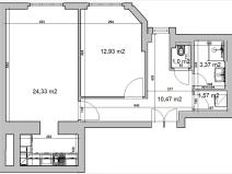 Prodej bytu 2+kk, Praha - Vršovice, Oblouková, 58 m2