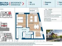 Prodej bytu 2+kk, Praha, Bělomlýnská, 53 m2