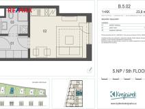 Prodej bytu 1+kk, Praha - Libeň, Novovysočanská, 27 m2